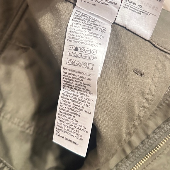 Levi's Women’s Ribcage Straight Leg Ankle Pants, Olive Green, Sz W30xL29 - Picture 6 of 7